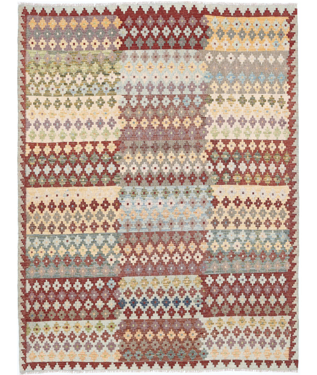 Maimana-Kilim 5'8'' X 7'8'' Hand-Knotted Wool Kilim 5'8'' x 7'8'' (170 X 230) / Multi / Multi