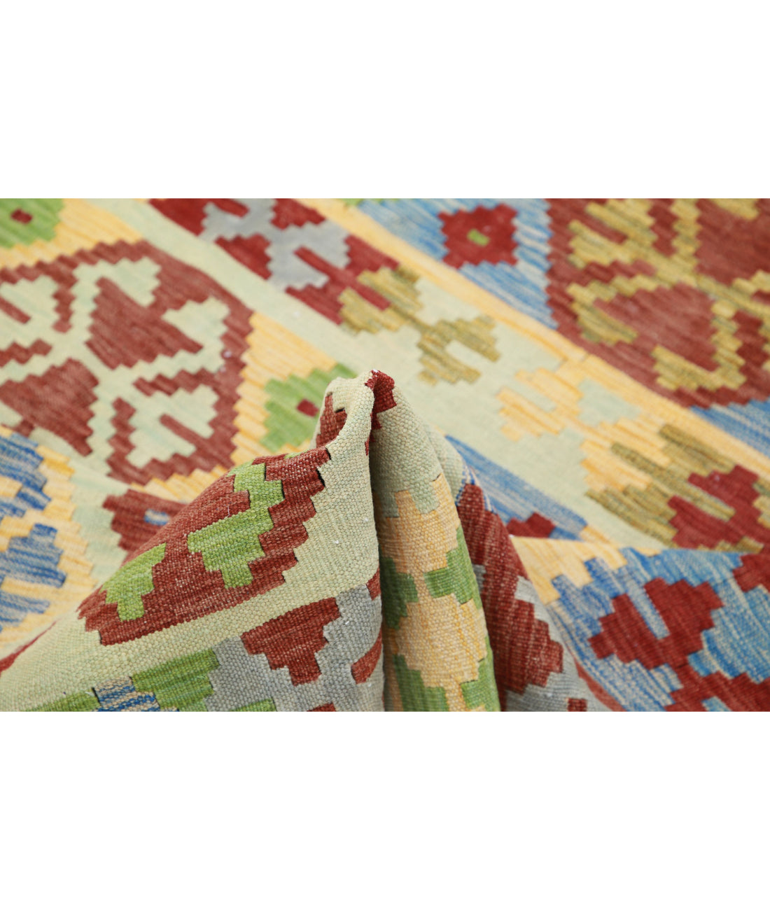 Maimana-Kilim 5'8'' X 7'9'' Hand-Knotted Wool Kilim 5'8'' x 7'9'' (170 X 233) / Multi / Multi