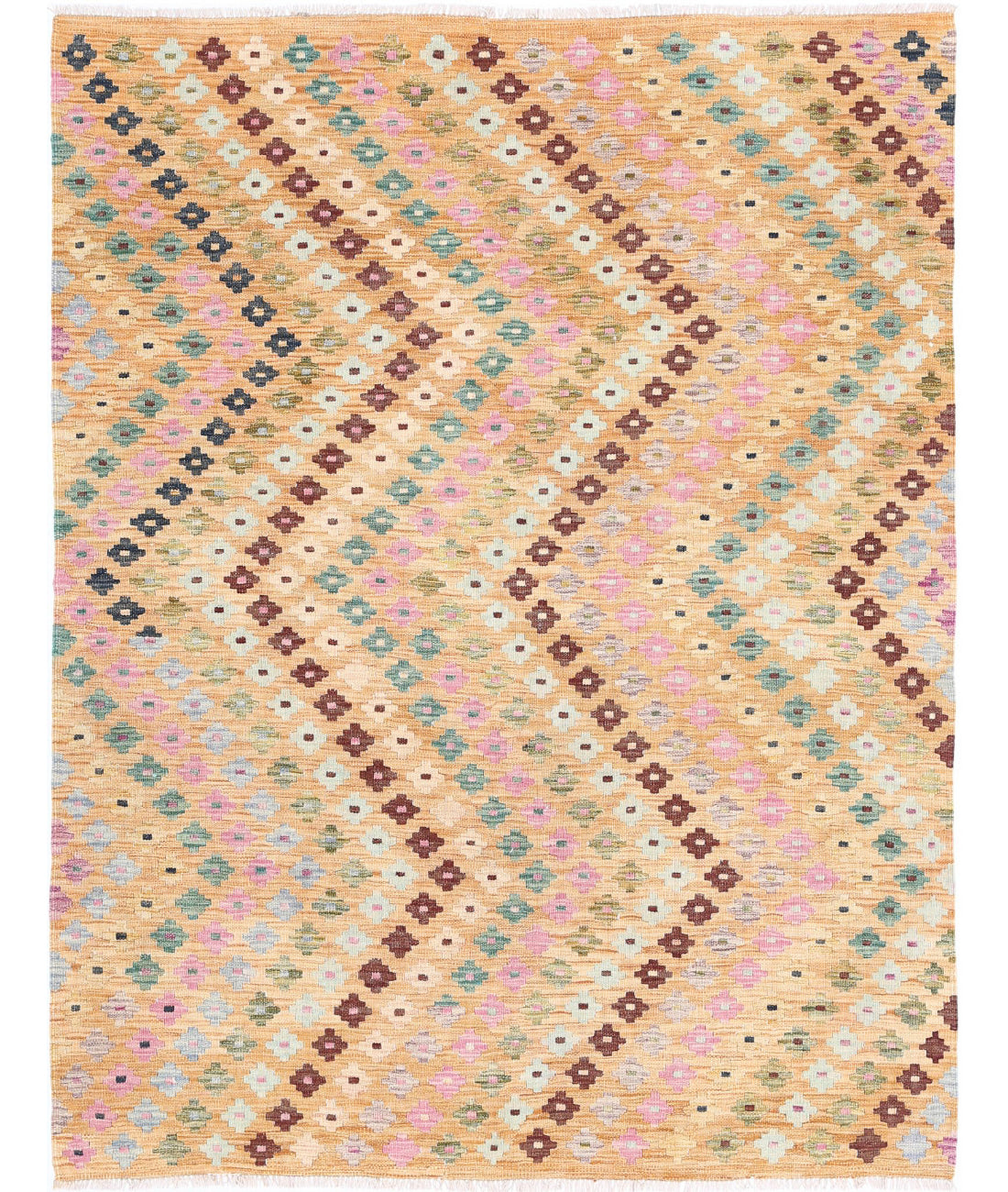 Maimana-Kilim 4'10'' X 6'4'' Hand-Knotted Wool Kilim 4'10'' x 6'4'' (145 X 190) / Multi / Multi