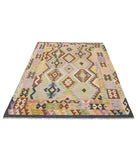 Maimana-Kilim 5'0'' X 6'7'' Hand-Knotted Wool Kilim 5'0'' x 6'7'' (150 X 198) / Multi / Multi