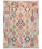 Maimana-Kilim 4'9'' X 6'5'' Hand-Knotted Wool Kilim 4'9'' x 6'5'' (143 X 193) / Multi / Multi