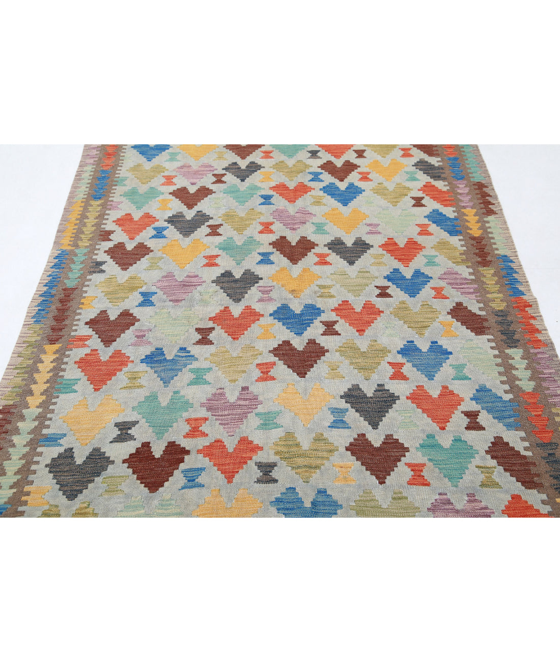 Maimana-Kilim 4'8'' X 6'7'' Hand-Knotted Wool Kilim 4'8'' x 6'7'' (140 X 198) / Multi / Multi