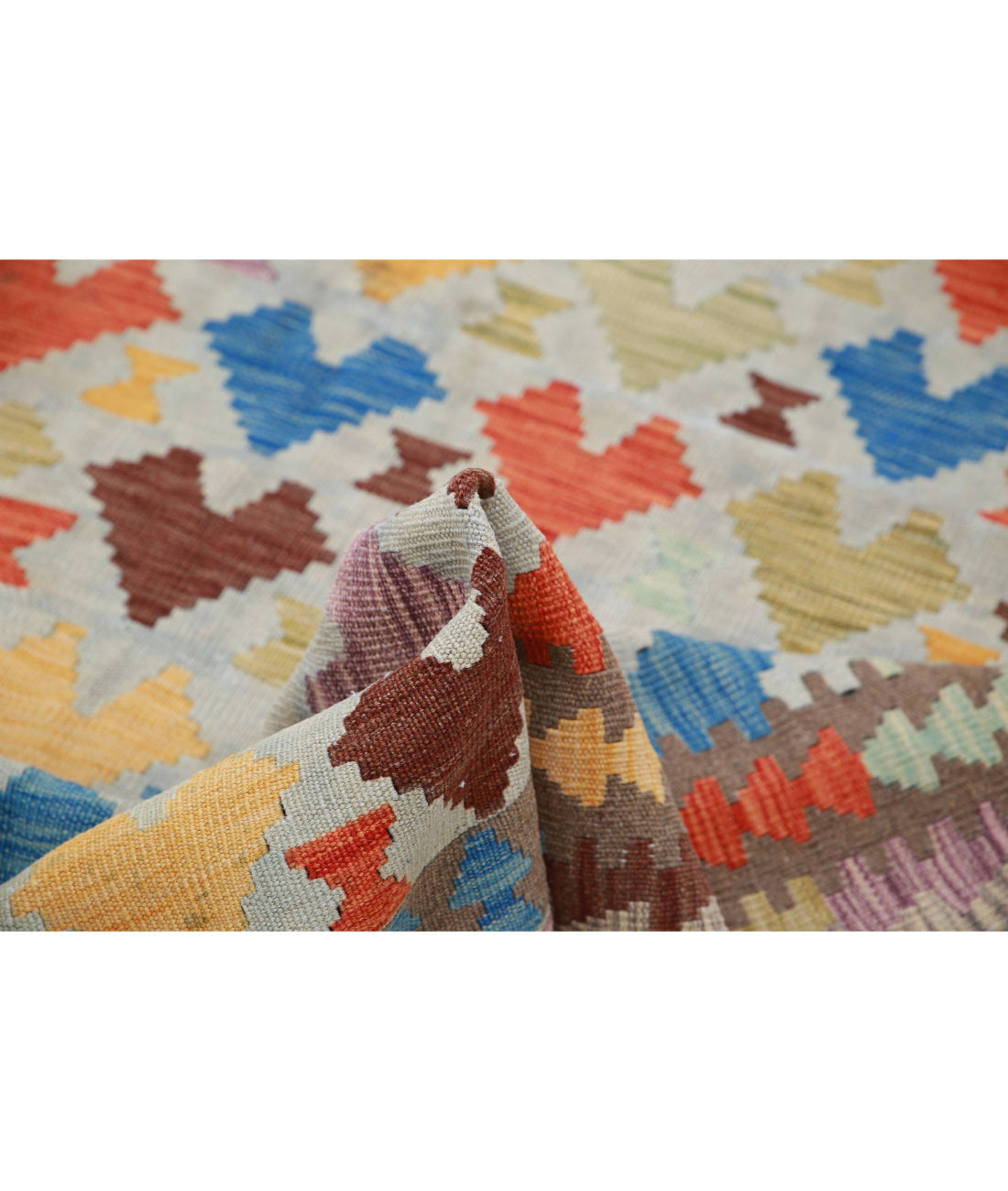 Maimana-Kilim 4'8'' X 6'7'' Hand-Knotted Wool Kilim 4'8'' x 6'7'' (140 X 198) / Multi / Multi