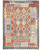 Maimana-Kilim 4'10'' X 6'5'' Hand-Knotted Wool Kilim 4'10'' x 6'5'' (145 X 193) / Multi / Multi