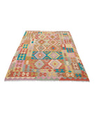 Maimana-Kilim 4'10'' X 6'6'' Hand-Knotted Wool Kilim 4'10'' x 6'6'' (145 X 195) / Multi / Multi