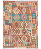 Maimana-Kilim 4'10'' X 6'6'' Hand-Knotted Wool Kilim 4'10'' x 6'6'' (145 X 195) / Multi / Multi