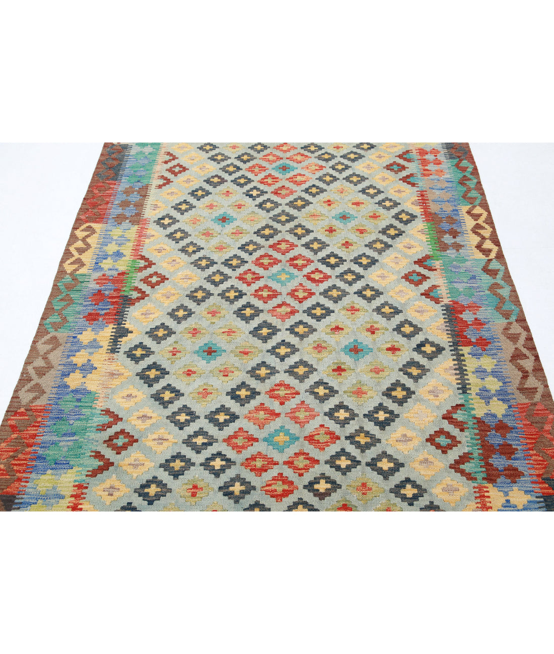 Maimana-Kilim 4'9'' X 6'6'' Hand-Knotted Wool Kilim 4'9'' x 6'6'' (143 X 195) / Multi / Multi