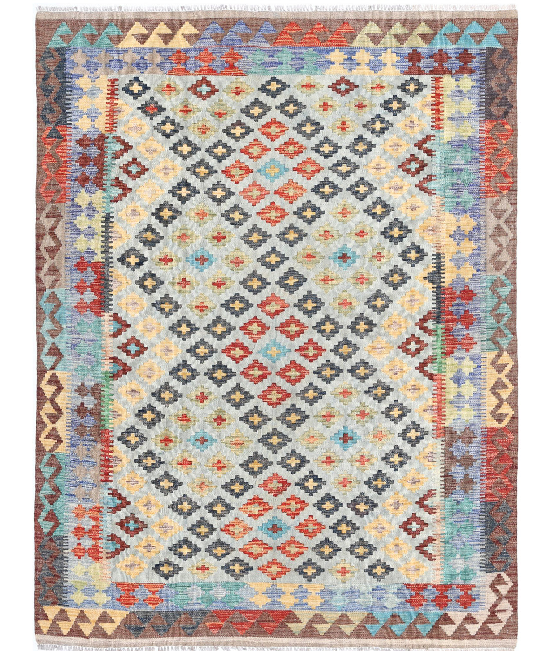 Maimana-Kilim 4'9'' X 6'6'' Hand-Knotted Wool Kilim 4'9'' x 6'6'' (143 X 195) / Multi / Multi