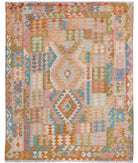 Maimana-Kilim 5'2'' X 6'4'' Hand-Knotted Wool Kilim 5'2'' x 6'4'' (155 X 190) / Multi / Multi