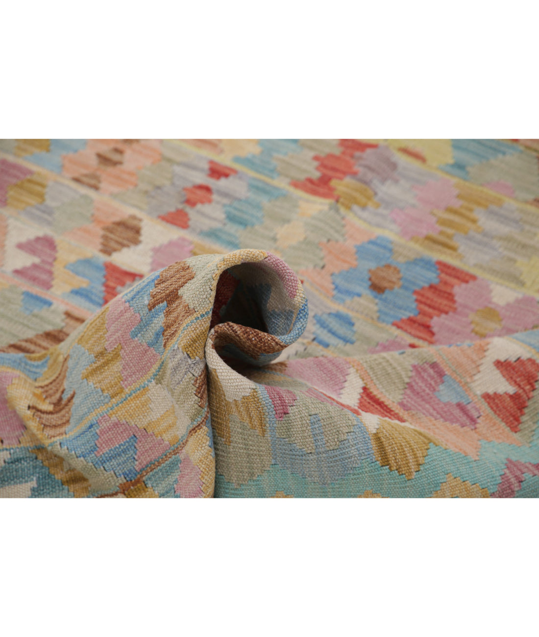 Maimana-Kilim 4'0'' X 5'6'' Hand-Knotted Wool Kilim 4'0'' x 5'6'' (120 X 165) / Multi / Multi