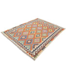 Maimana-Kilim 5'1'' X 6'9'' Hand-Knotted Wool Kilim 5'1'' x 6'9'' (153 X 203) / Multi / Multi