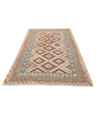 Maimana-Kilim 4'10'' X 7'9'' Hand-Knotted Wool Kilim 4'10'' x 7'9'' (145 X 233) / Red / Brown