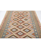 Maimana-Kilim 4'10'' X 7'9'' Hand-Knotted Wool Kilim 4'10'' x 7'9'' (145 X 233) / Red / Brown