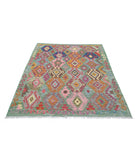 Maimana-Kilim 4'11'' X 6'4'' Hand-Knotted Wool Kilim 4'11'' x 6'4'' (148 X 190) / Multi / Multi