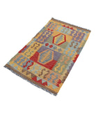 Maimana-Kilim 2'5'' X 4'1'' Hand-Knotted Wool Kilim 2'5'' x 4'1'' (73 X 123) / Multi / Multi