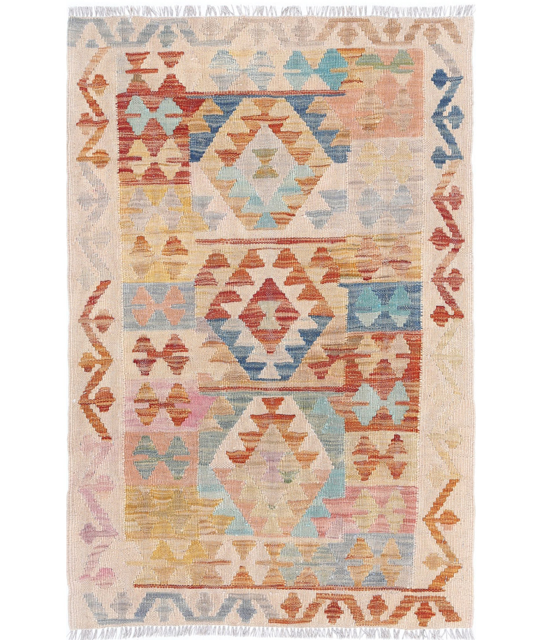 Maimana-Kilim 2'5'' X 3'10'' Hand-Knotted Wool Kilim 2'5'' x 3'10'' (73 X 115) / Multi / Multi