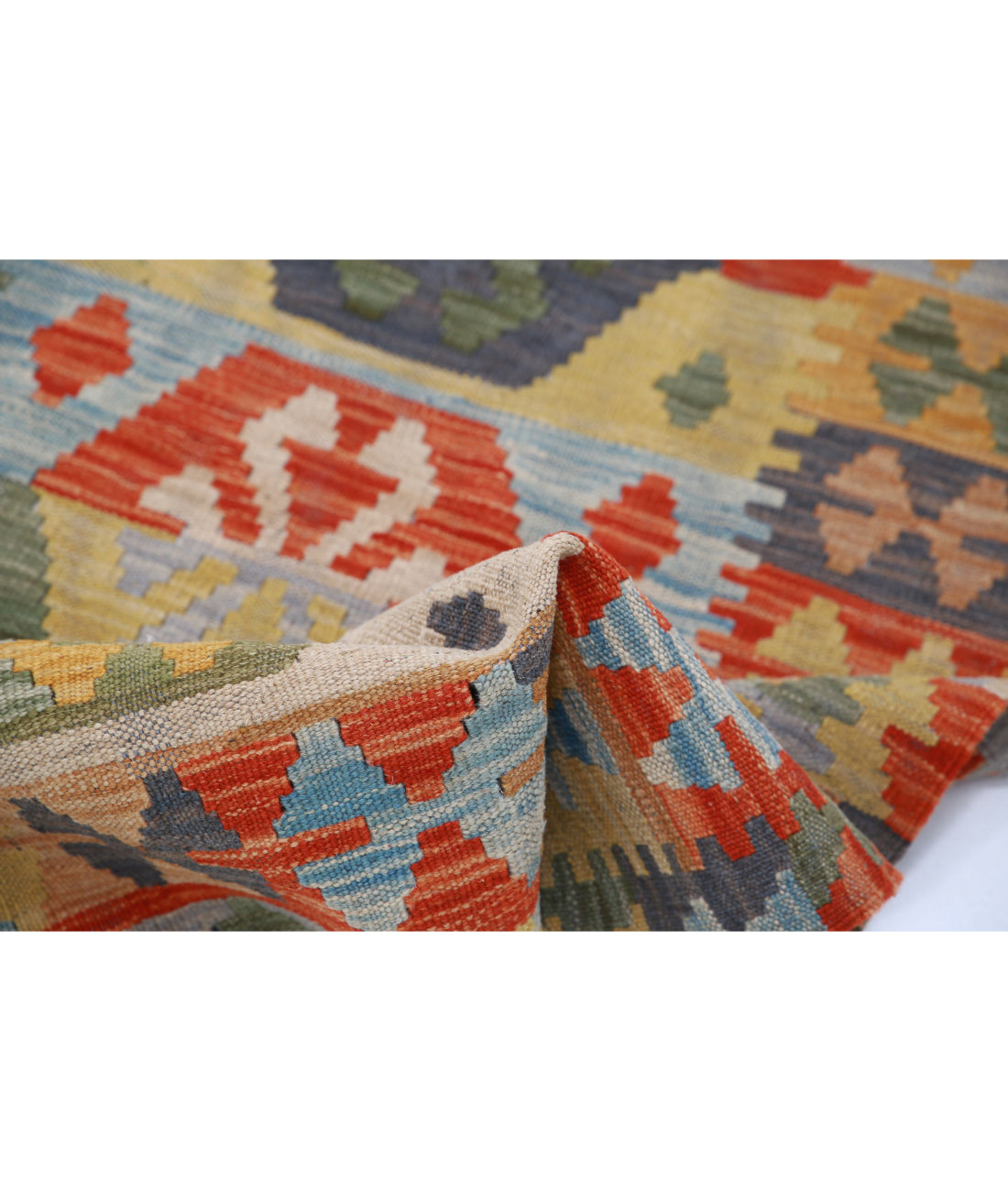 Maimana-Kilim 2'8'' X 4'0'' Hand-Knotted Wool Kilim 2'8'' x 4'0'' (80 X 120) / Multi / Multi