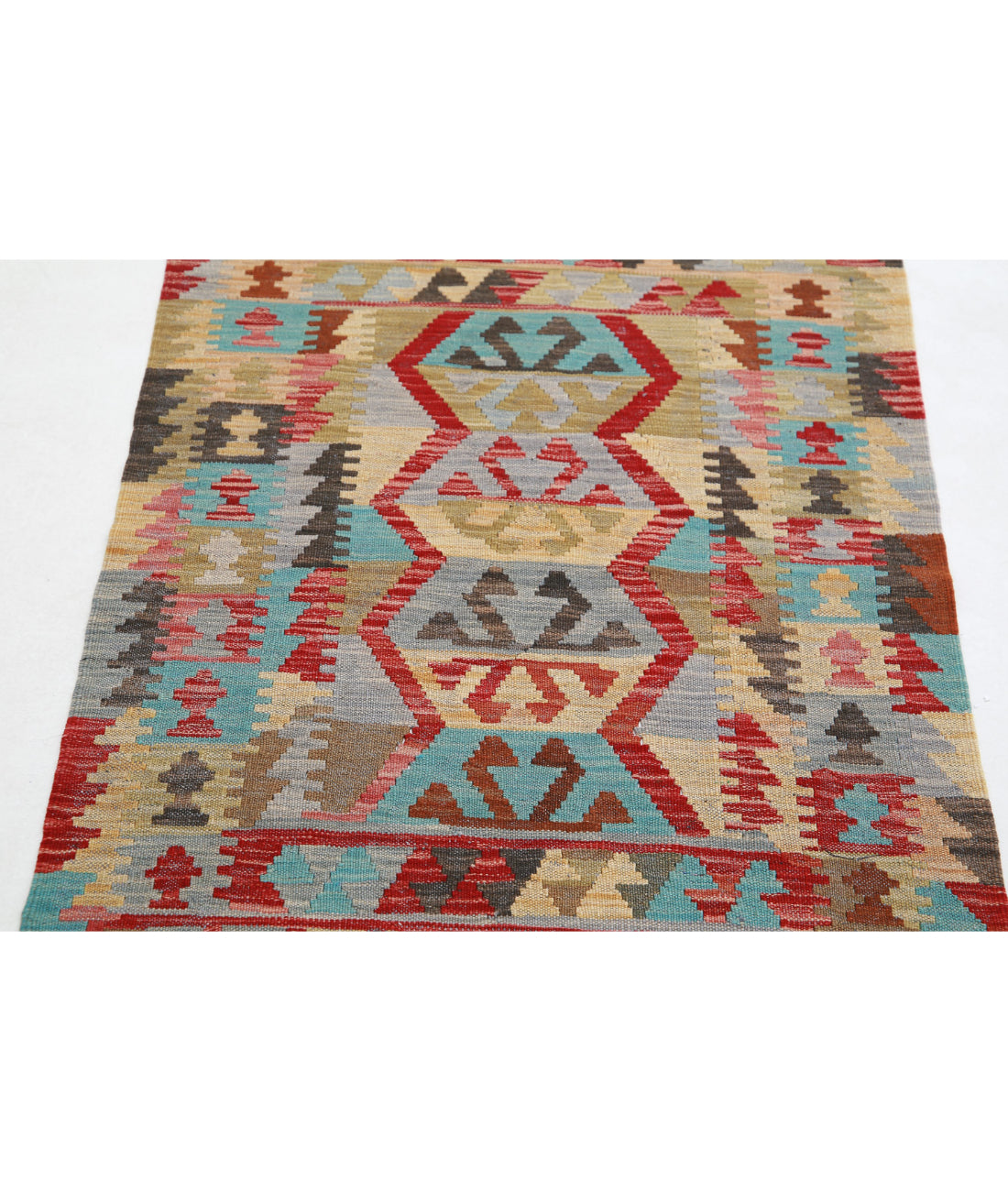 Maimana-Kilim 2'7'' X 4'3'' Hand-Knotted Wool Kilim 2'7'' x 4'3'' (78 X 128) / Multi / Multi