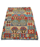 Maimana-Kilim 2'9'' X 4'1'' Hand-Knotted Wool Kilim 2'9'' x 4'1'' (83 X 123) / Multi / Multi