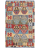 Maimana-Kilim 2'9'' X 4'1'' Hand-Knotted Wool Kilim 2'9'' x 4'1'' (83 X 123) / Multi / Multi