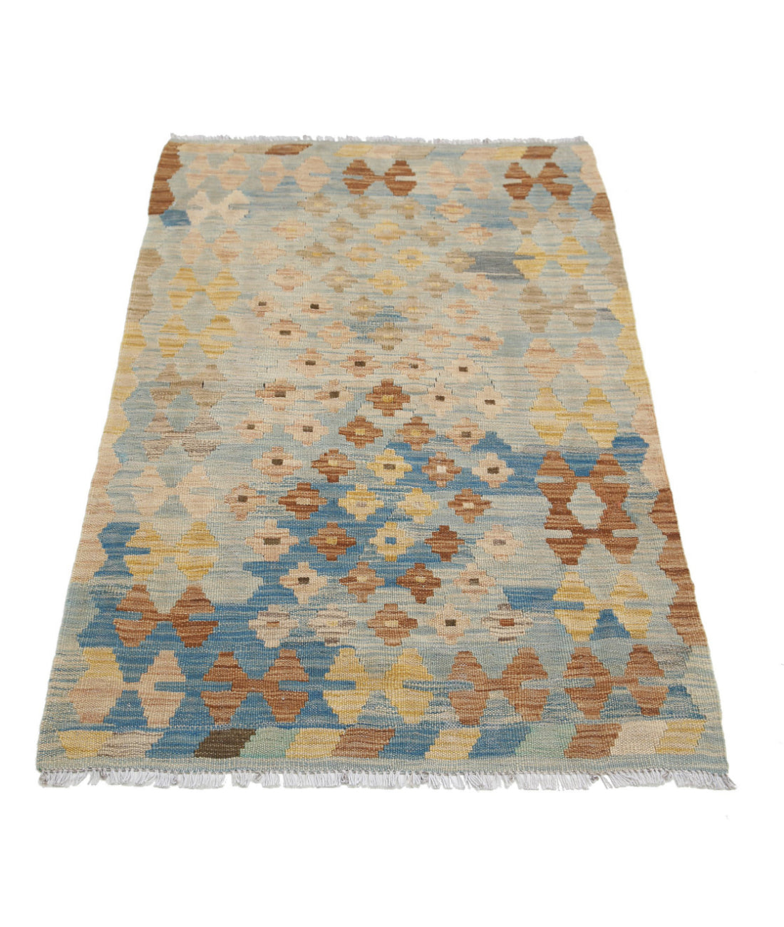 Maimana-Kilim 2'7'' X 4'2'' Hand-Knotted Wool Kilim 2'7'' x 4'2'' (78 X 125) / Multi / Multi