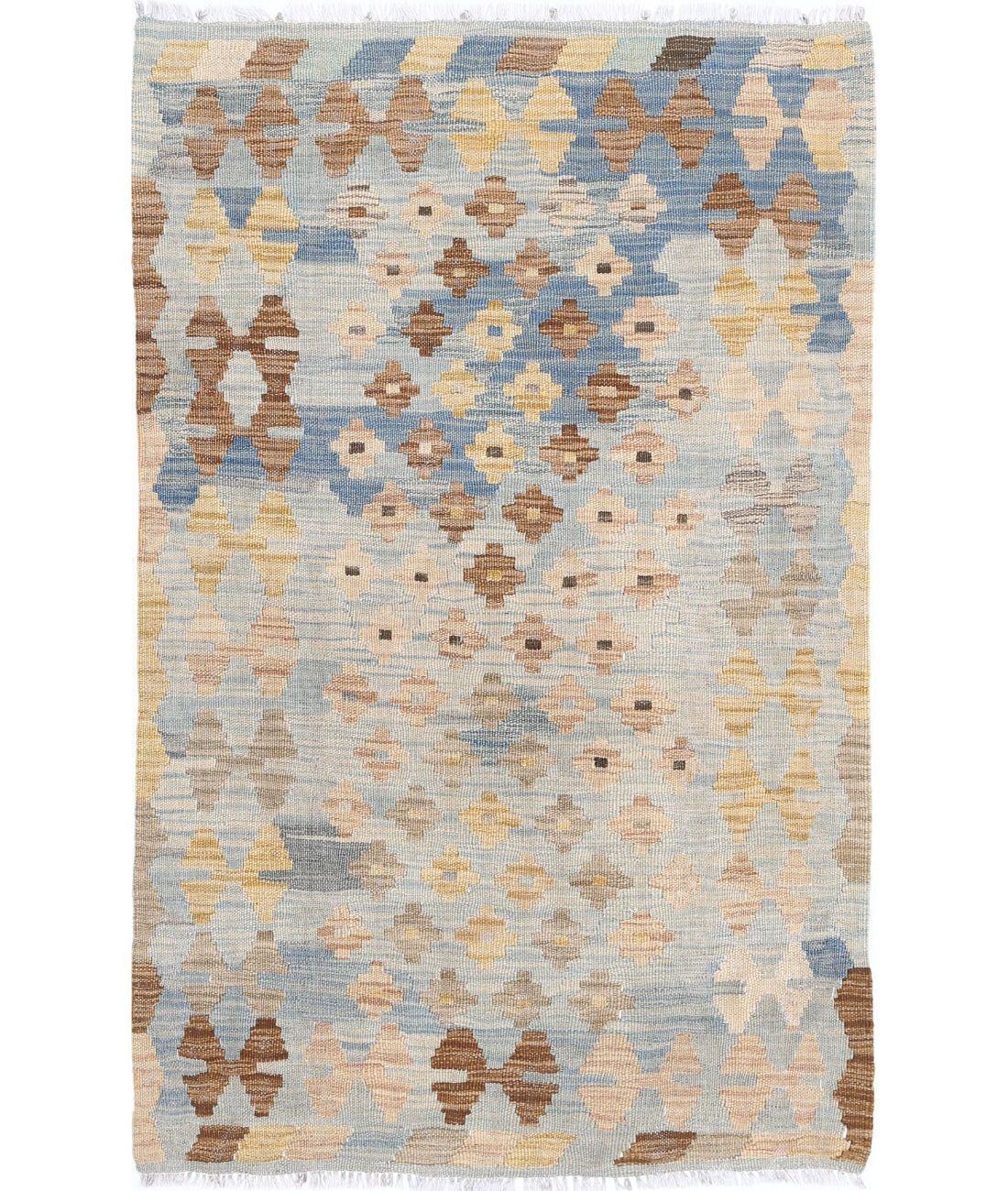 Maimana-Kilim 2'7'' X 4'2'' Hand-Knotted Wool Kilim 2'7'' x 4'2'' (78 X 125) / Multi / Multi