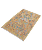 Maimana-Kilim 2'8'' X 3'11'' Hand-Knotted Wool Kilim 2'8'' x 3'11'' (80 X 118) / Multi / Multi