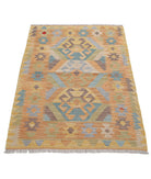 Maimana-Kilim 2'8'' X 3'11'' Hand-Knotted Wool Kilim 2'8'' x 3'11'' (80 X 118) / Multi / Multi