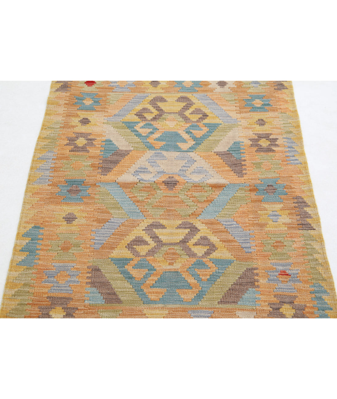 Maimana-Kilim 2'8'' X 3'11'' Hand-Knotted Wool Kilim 2'8'' x 3'11'' (80 X 118) / Multi / Multi