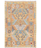 Maimana-Kilim 2'8'' X 3'11'' Hand-Knotted Wool Kilim 2'8'' x 3'11'' (80 X 118) / Multi / Multi