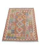 Maimana-Kilim 2'8'' X 3'7'' Hand-Knotted Wool Kilim 2'8'' x 3'7'' (80 X 108) / Multi / Multi