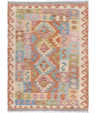 Maimana-Kilim 2'8'' X 3'7'' Hand-Knotted Wool Kilim 2'8'' x 3'7'' (80 X 108) / Multi / Multi