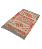 Maimana-Kilim 2'8'' X 4'0'' Hand-Knotted Wool Kilim 2'8'' x 4'0'' (80 X 120) / Multi / Multi