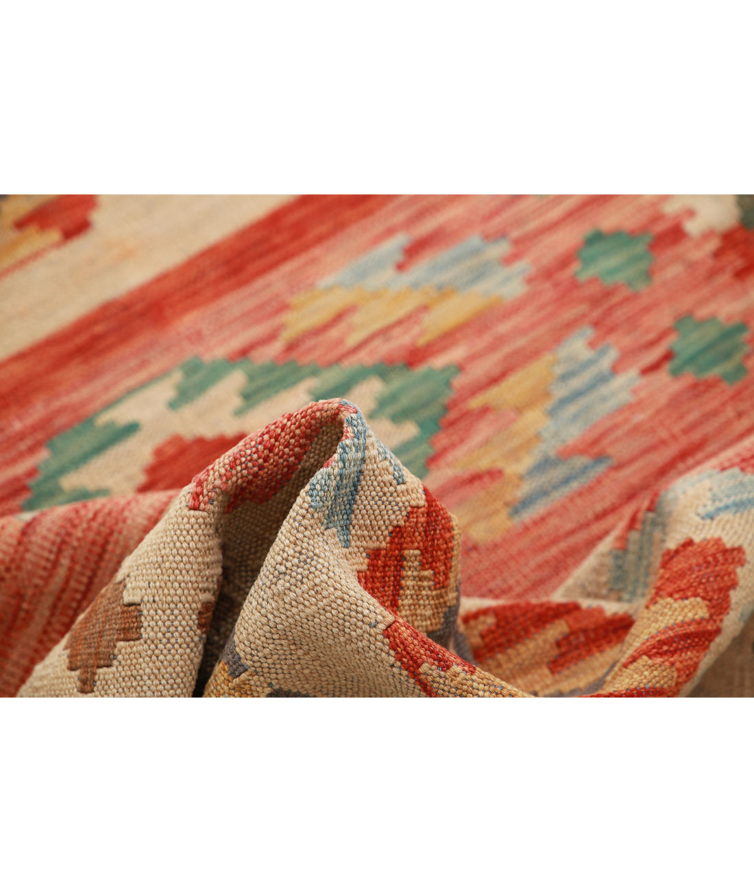 Maimana-Kilim 2'8'' X 4'0'' Hand-Knotted Wool Kilim 2'8'' x 4'0'' (80 X 120) / Multi / Multi