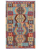 Maimana-Kilim 2'6'' X 4'1'' Hand-Knotted Wool Kilim 2'6'' x 4'1'' (75 X 123) / Multi / Multi