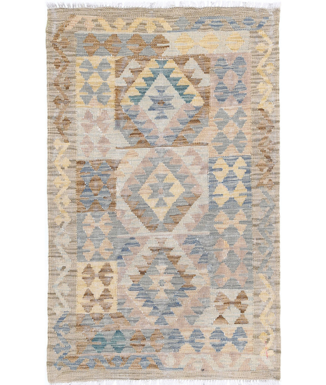 Maimana-Kilim 2'4'' X 3'10'' Hand-Knotted Wool Kilim 2'4'' x 3'10'' (70 X 115) / Multi / Multi