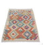 Maimana-Kilim 2'5'' X 3'10'' Hand-Knotted Wool Kilim 2'5'' x 3'10'' (73 X 115) / Multi / Multi