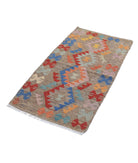 Maimana-Kilim 2'2'' X 4'2'' Hand-Knotted Wool Kilim 2'2'' x 4'2'' (65 X 125) / Multi / Multi