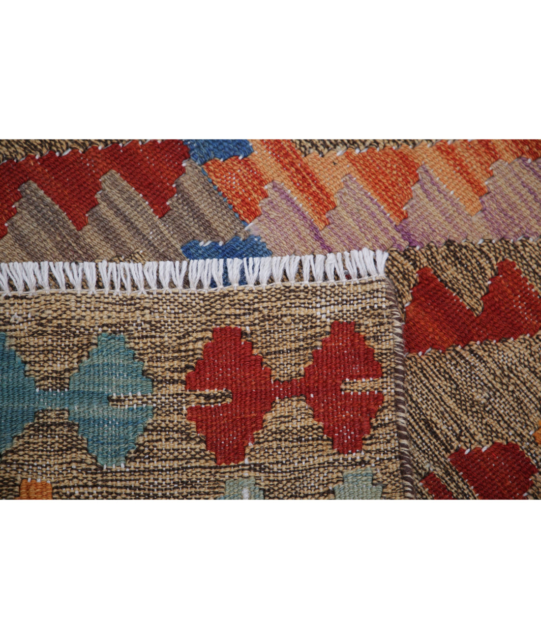 Maimana-Kilim 2'2'' X 4'2'' Hand-Knotted Wool Kilim 2'2'' x 4'2'' (65 X 125) / Multi / Multi