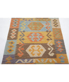 Maimana-Kilim 2'8'' X 4'1'' Hand-Knotted Wool Kilim 2'8'' x 4'1'' (80 X 123) / Multi / Multi