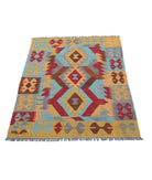 Maimana-Kilim 2'8'' X 4'0'' Hand-Knotted Wool Kilim 2'8'' x 4'0'' (80 X 120) / Multi / Multi