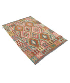 Maimana-Kilim 3'3'' X 4'9'' Hand-Knotted Wool Kilim 3'3'' x 4'9'' (98 X 143) / Multi / Multi