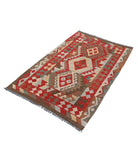 Maimana-Kilim 3'2'' X 4'10'' Hand-Knotted Wool Kilim 3'2'' x 4'10'' (95 X 145) / Multi / Multi