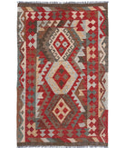 Maimana-Kilim 3'2'' X 4'10'' Hand-Knotted Wool Kilim 3'2'' x 4'10'' (95 X 145) / Multi / Multi