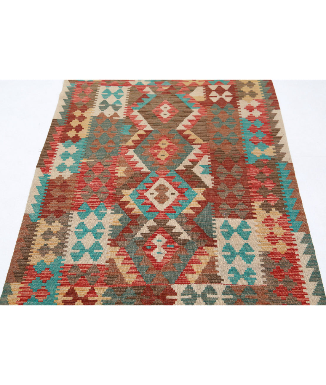 Maimana-Kilim 3'1'' X 5'1'' Hand-Knotted Wool Kilim 3'1'' x 5'1'' (93 X 153) / Multi / Multi