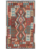 Maimana-Kilim 3'1'' X 5'1'' Hand-Knotted Wool Kilim 3'1'' x 5'1'' (93 X 153) / Multi / Multi