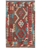 Maimana-Kilim 3'2'' X 4'10'' Hand-Knotted Wool Kilim 3'2'' x 4'10'' (95 X 145) / Multi / Multi