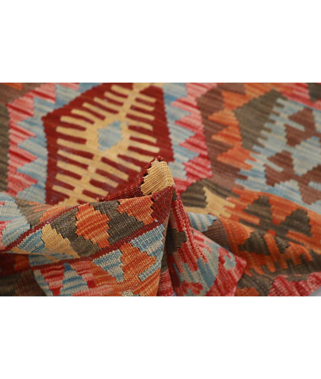 Maimana-Kilim 3'2'' X 4'10'' Hand-Knotted Wool Kilim 3'2'' x 4'10'' (95 X 145) / Multi / Multi