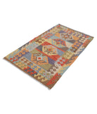 Maimana-Kilim 3'1'' X 5'1'' Hand-Knotted Wool Kilim 3'1'' x 5'1'' (93 X 153) / Multi / Multi