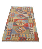 Maimana-Kilim 3'1'' X 5'1'' Hand-Knotted Wool Kilim 3'1'' x 5'1'' (93 X 153) / Multi / Multi